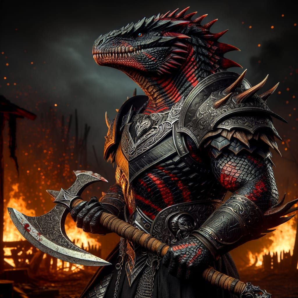 Marauder in Dark Fantasy Scene