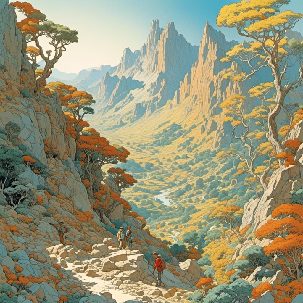 Intricate Geometric Pattern in Abstract Style