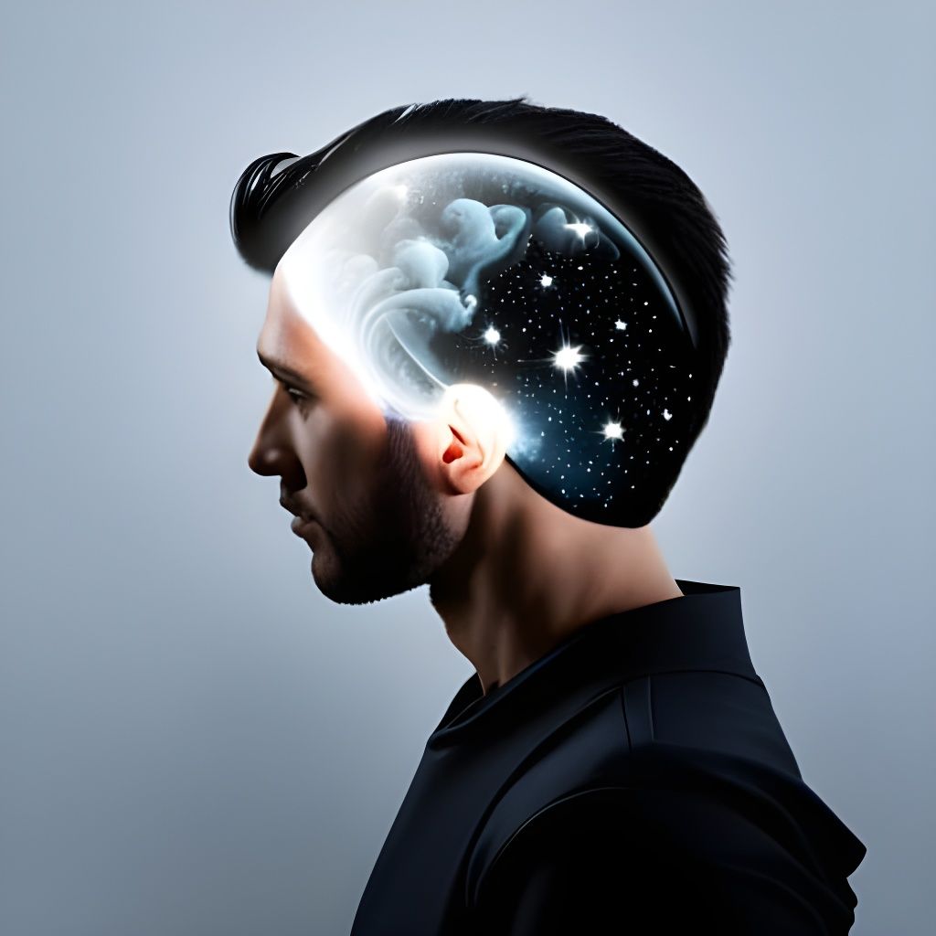 Surreal Ghost King Portrait in Thick Fog