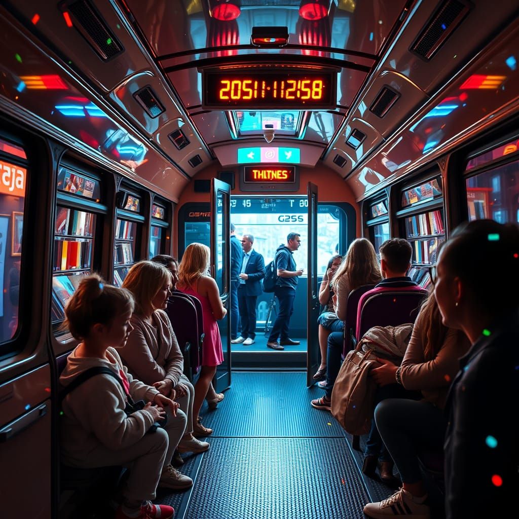 Cosmic Bus Arrival with Fractal Characters