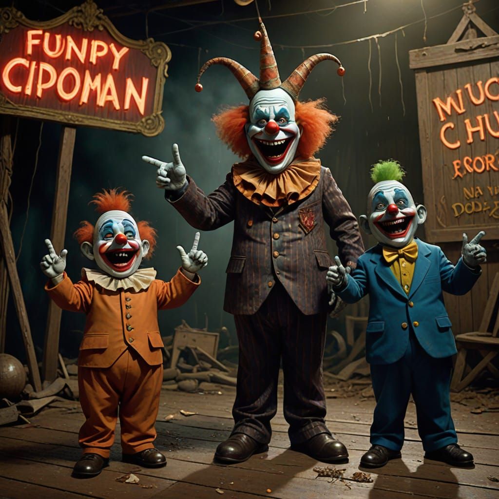 Dark Circus of Freaks in Eerie, 3D-Renditioned Horror