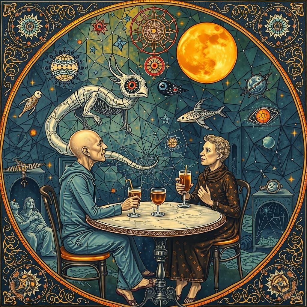 Psychedelic Utopia: Sacred Geometry in Oil Painting