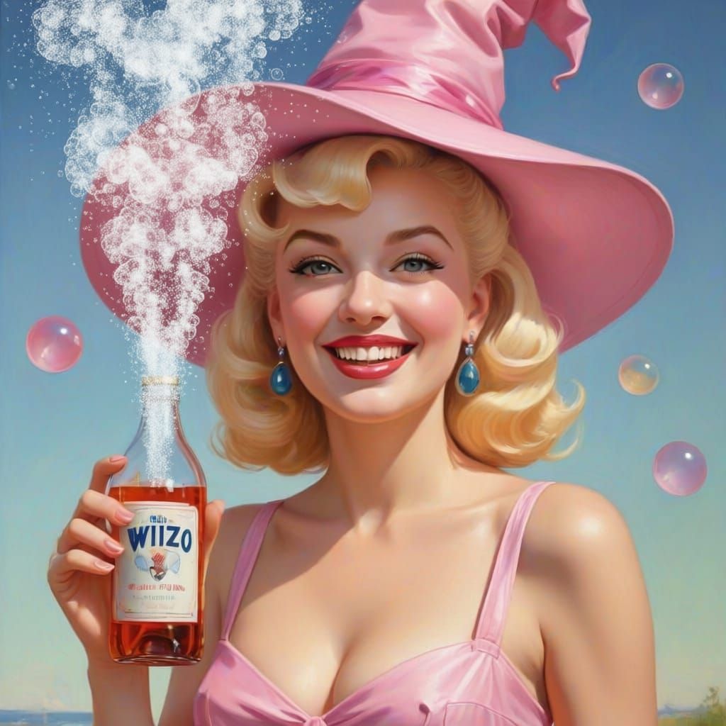1940s Wizzo-Kola Ad with Magic Potion