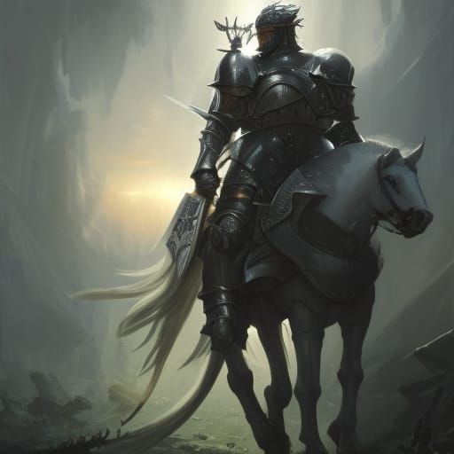 Elden Ring Paladin in White Rose Forest