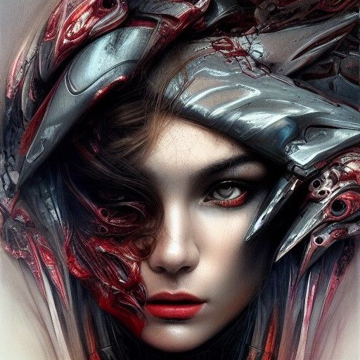 Surreal Flesh Transformation in Rich Colors