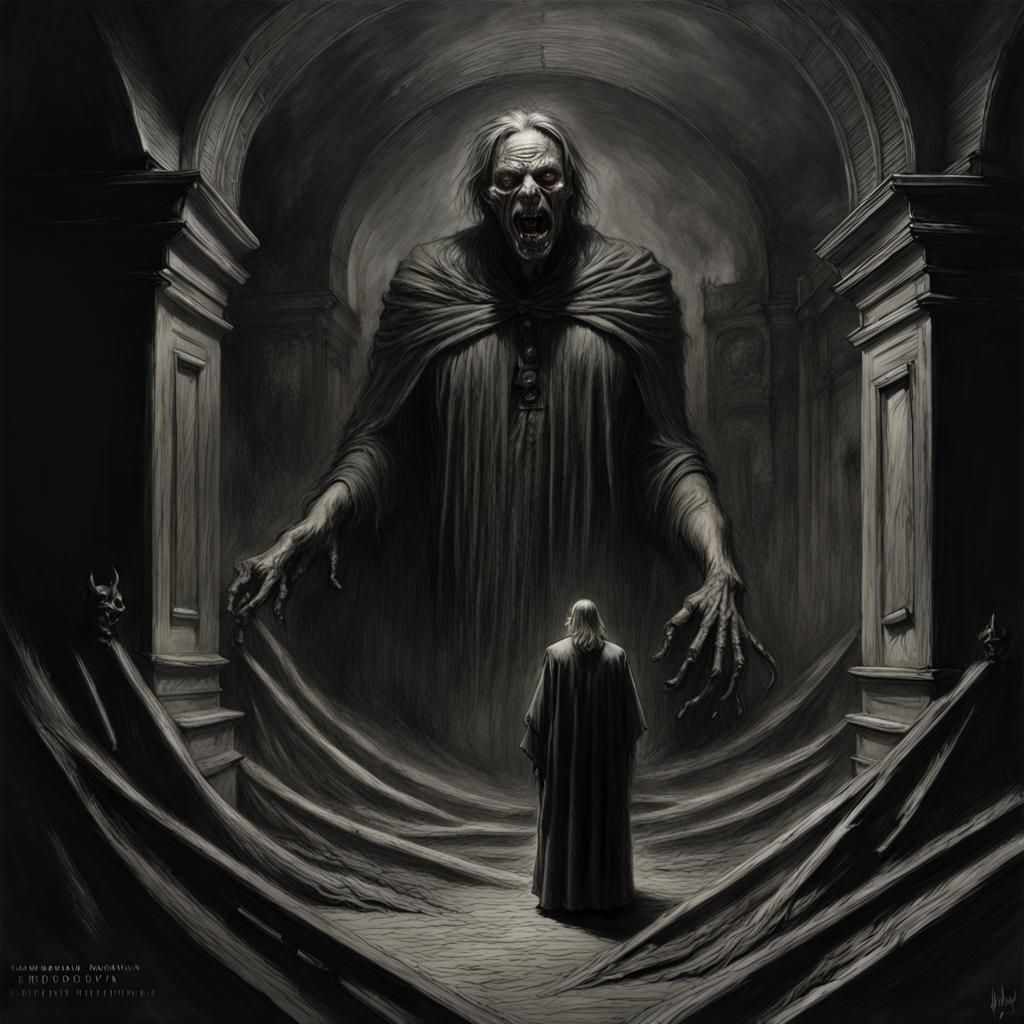 Pencil Sketch Horror