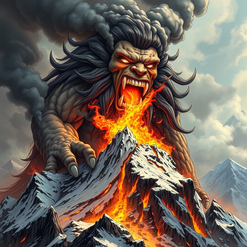 God of Fury Conquers Shattered Mountain Range