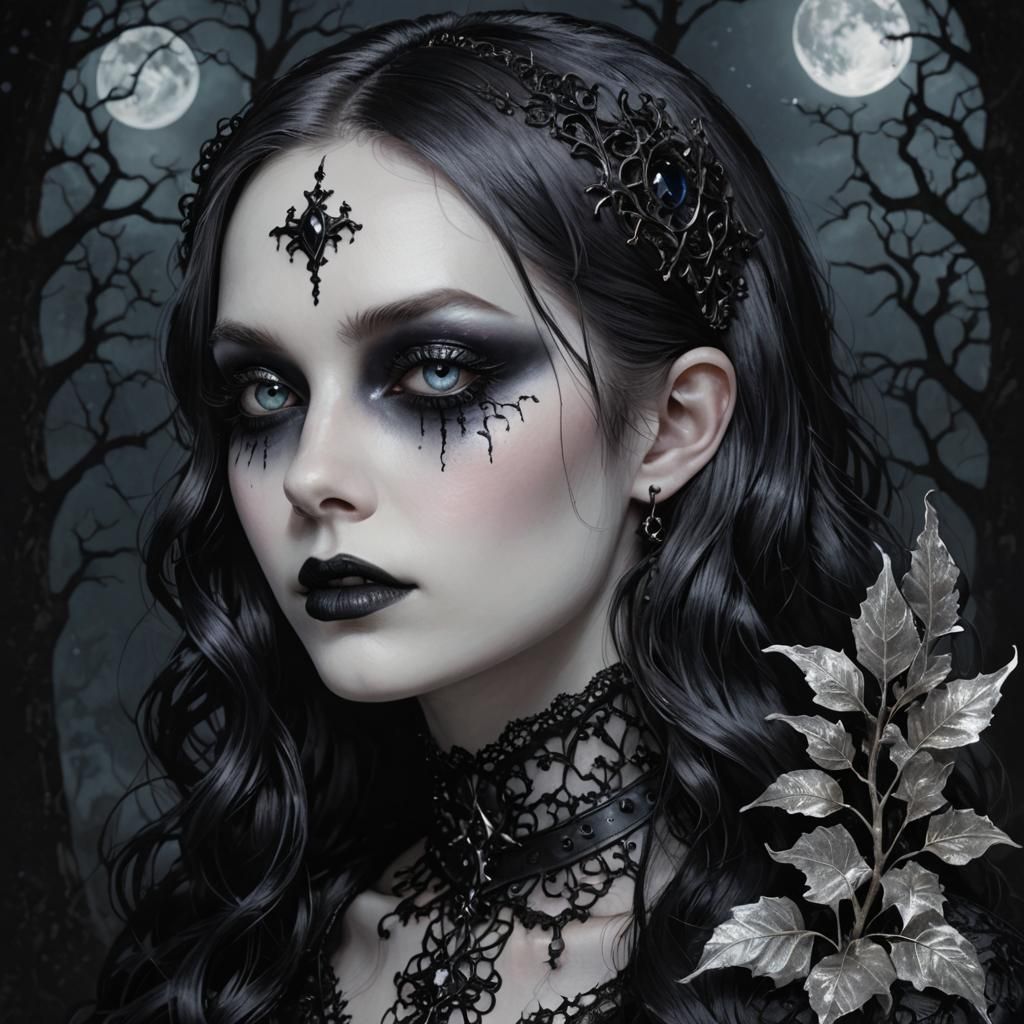 Gothic Glimmer Pale Moonlight