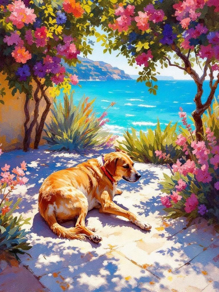 Mediterranean Summer Leisure in Alla Prima Style