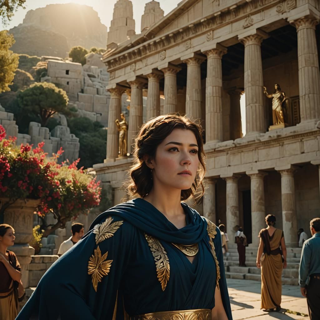 Photorealistic Portrait of Woman in Police Uniform