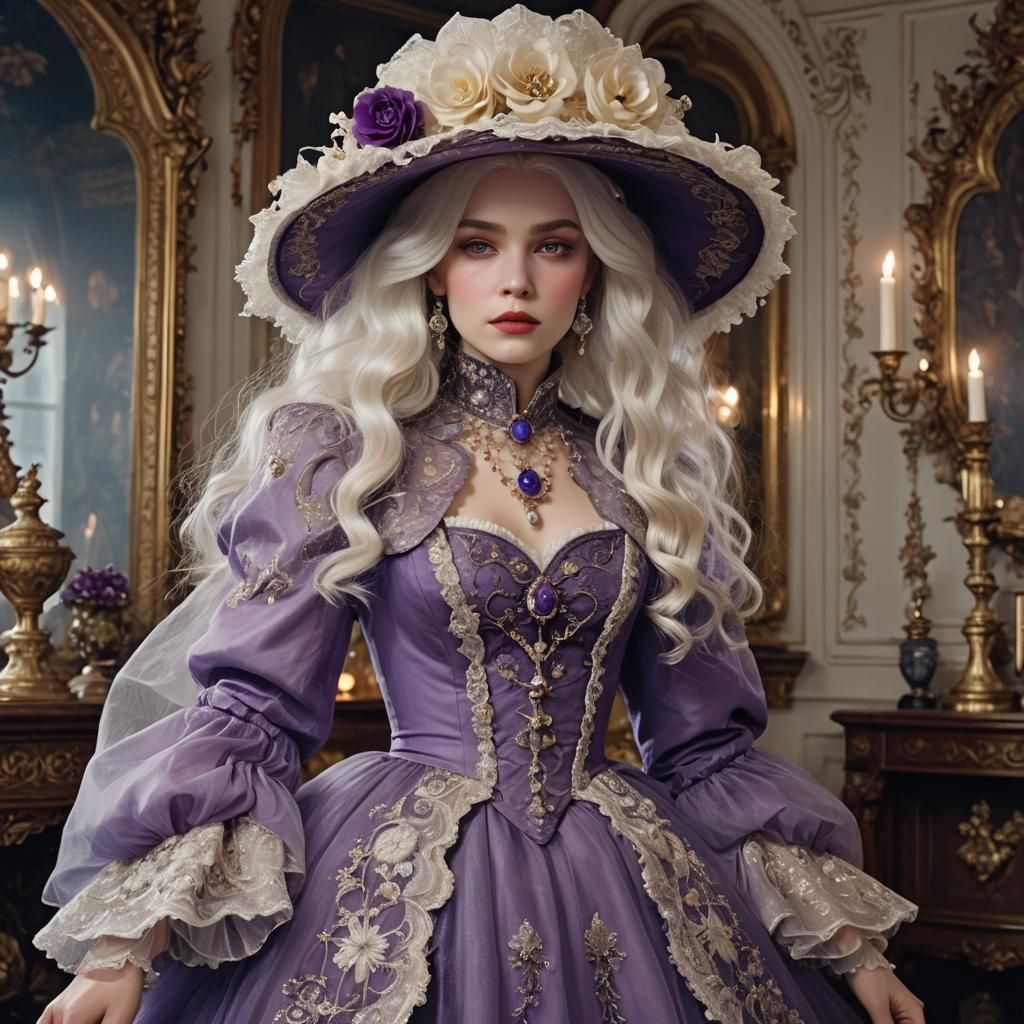 Clea Strange in Victorian Dress, Comic Art Style