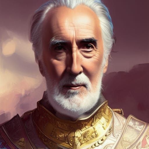 Christopher Lee as a King