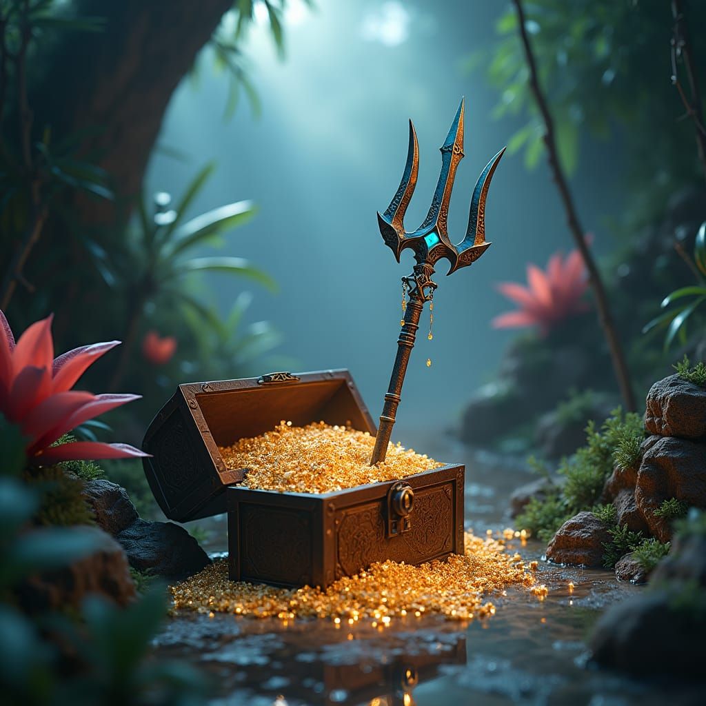 Mystical Trident in Minecraft Treasure Trove