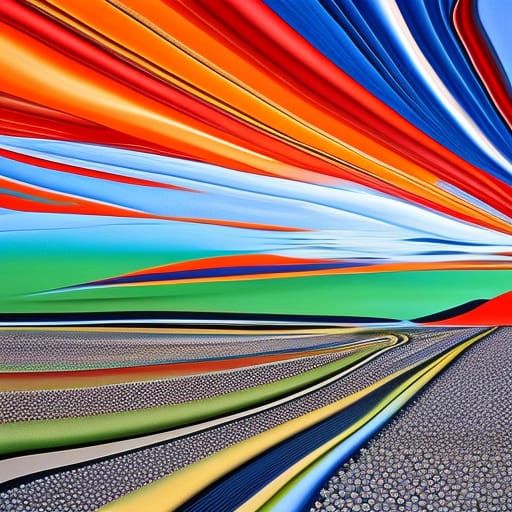 Hyperrealistic Jewels on Beach: Abstract Expressionist Art