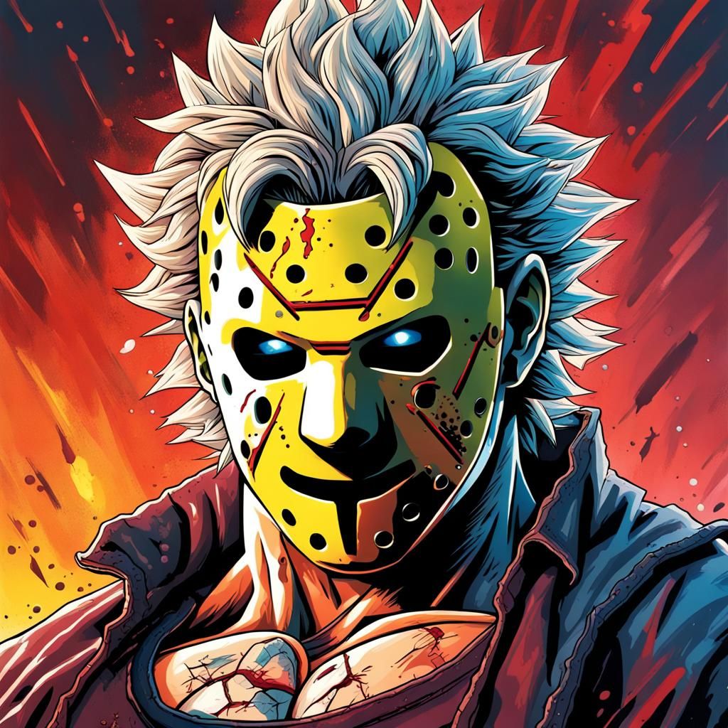 Jason Vorhees as a super saiyan