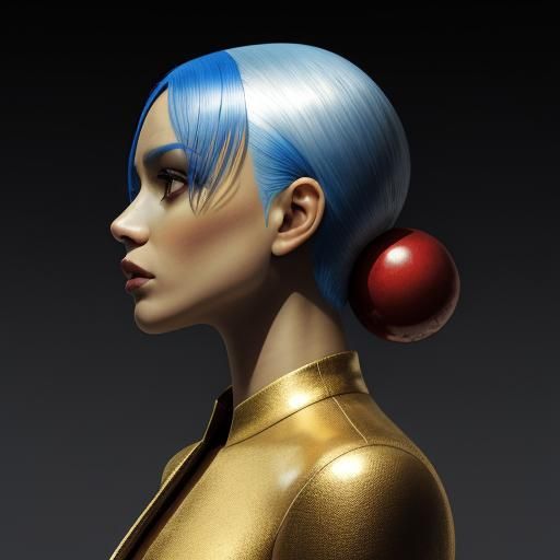 Abstract Color Composition: Red, Green, Gold