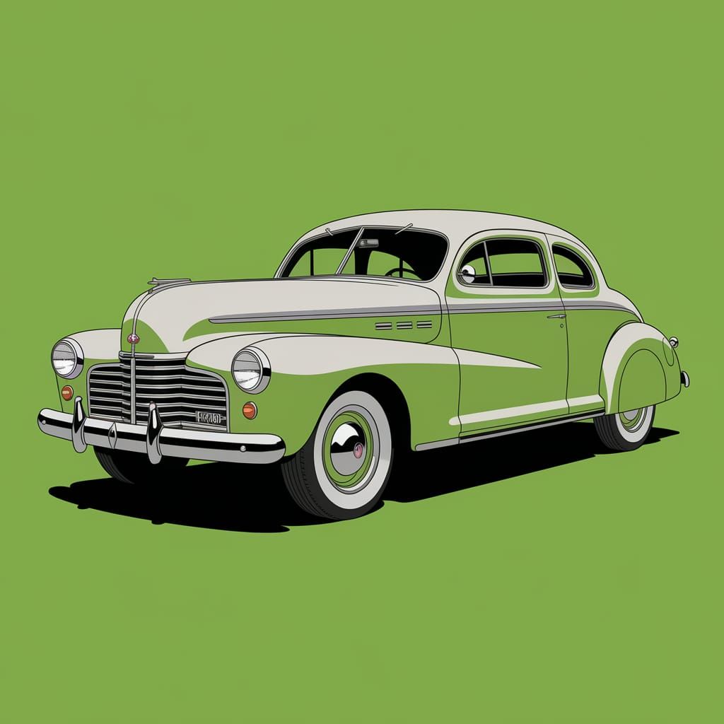 COLOR LIME Car Buick 1940's