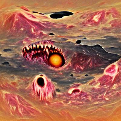 Unsettling Giant Planet of Cosmic Horror