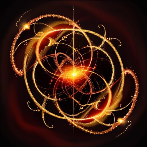 Surreal Luminous Hearts Unite in Ethereal Light