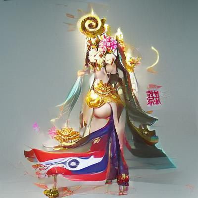 Taiwanese God Concept Art: Digital Painting