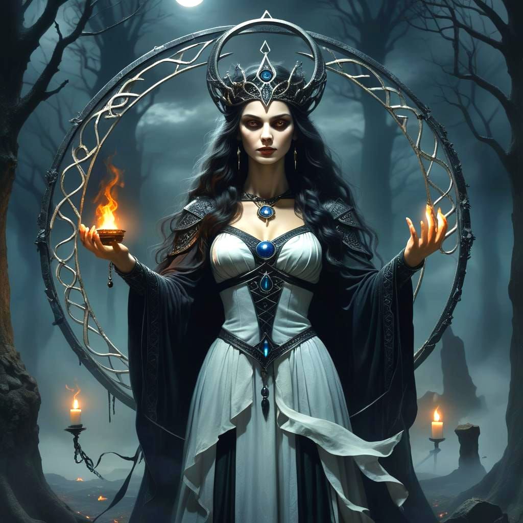 I call to you, keeper of the secret keys, Mistress of the Ni...