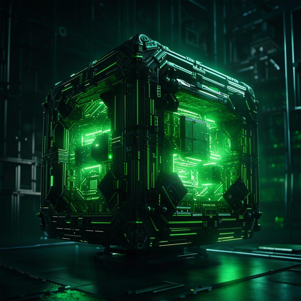 Borg Drone in Cube: Dark Fantasy Concept Art