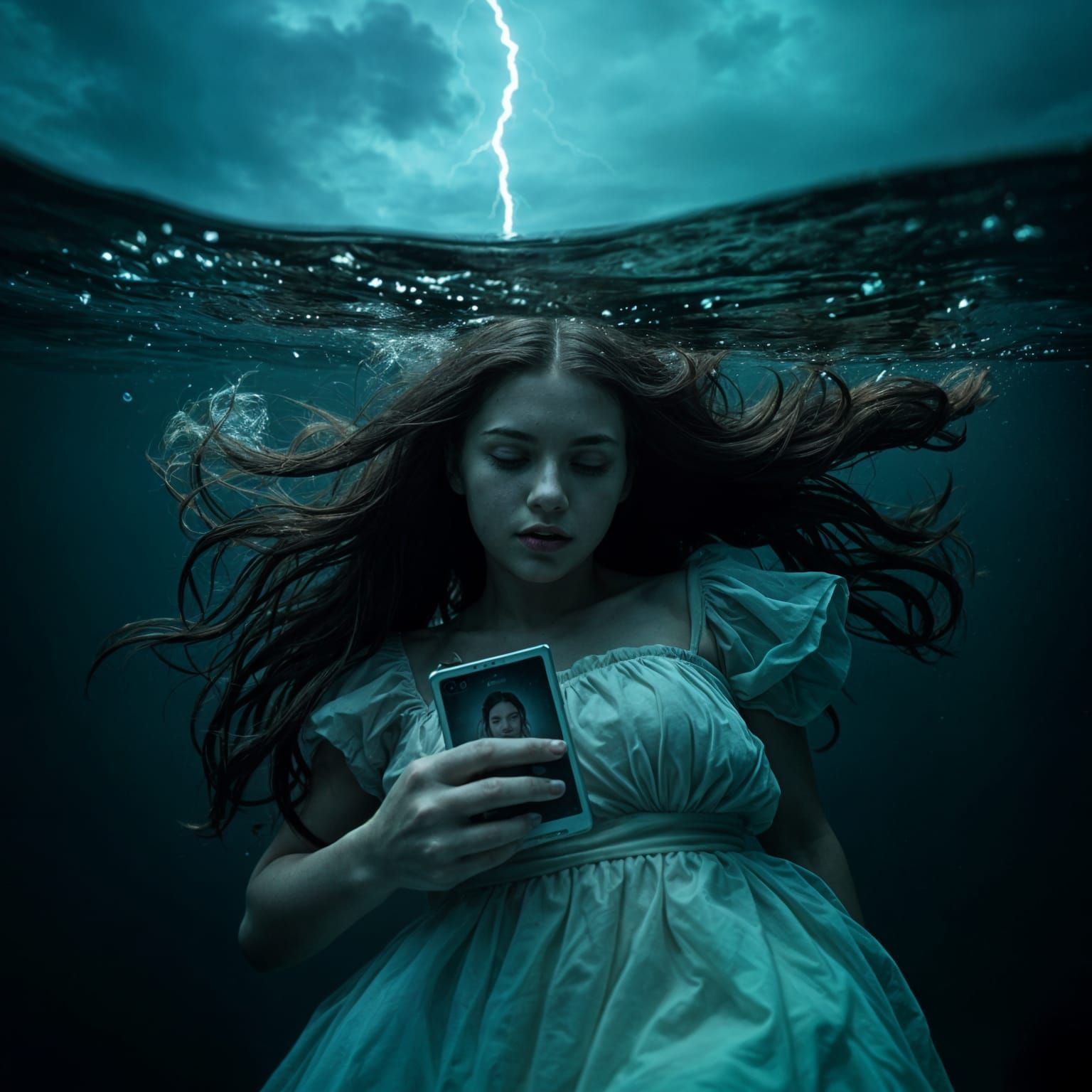 Dreamlike Sorrow: A Young Woman's Descent into the Stormy Ab...