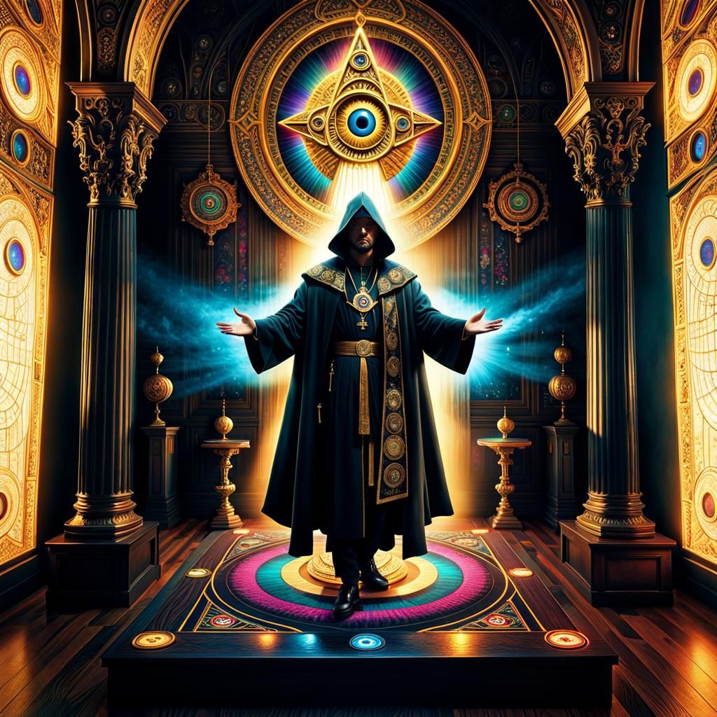 The Power of the Mysterious Sorcerer of the Illuminati Tapping into the All-Seeing Eye