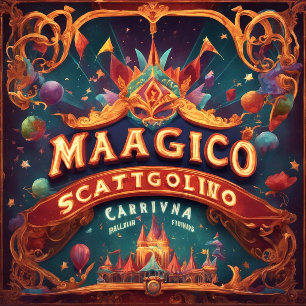 Retro Carnival Poster for Magic Show