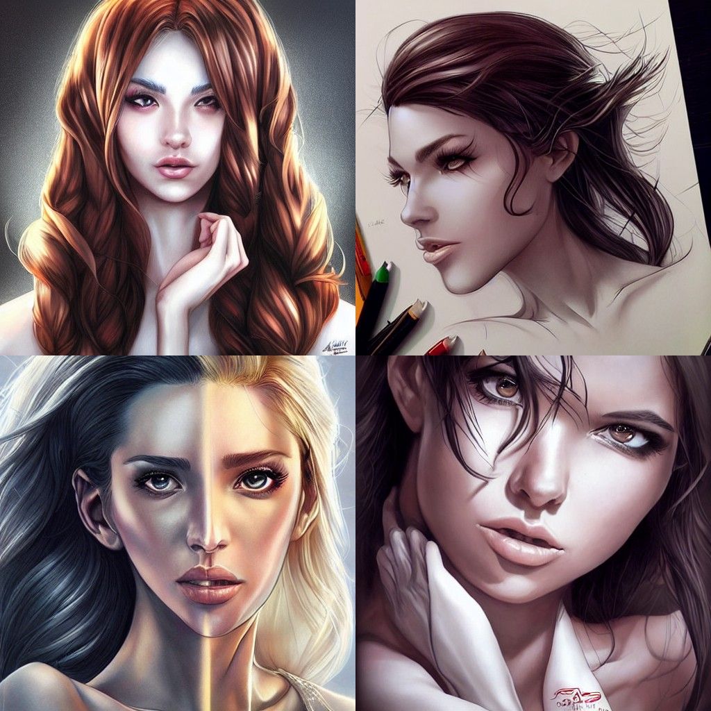 Striking Portrait in Artgerm Style