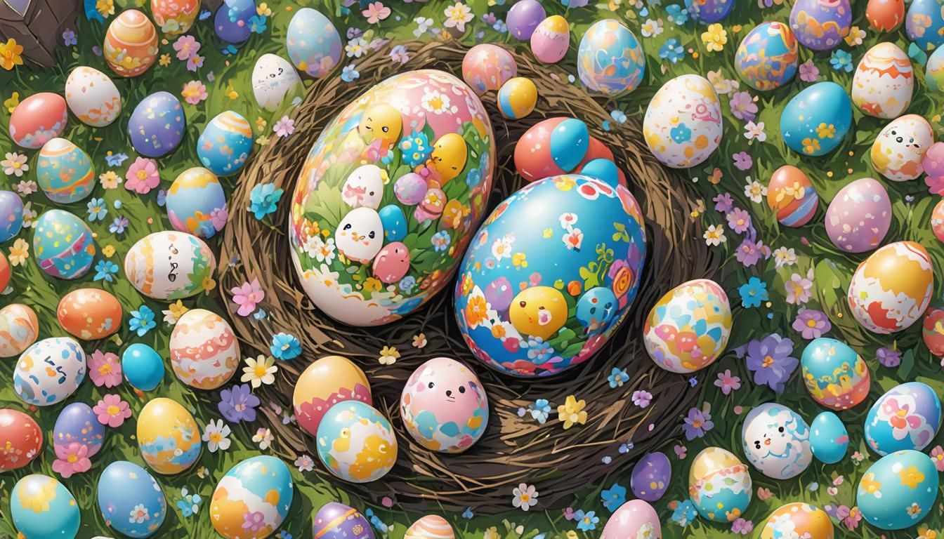 Anime Style Easter Egg Hidden in Thought