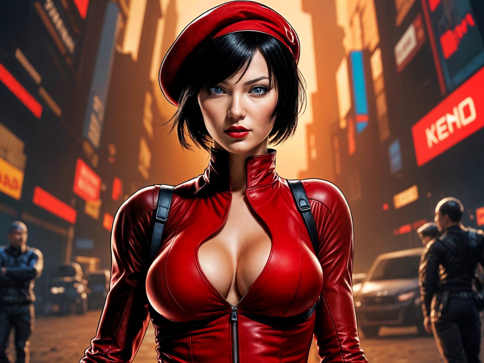 Ada Wong in Cyberpunk Style