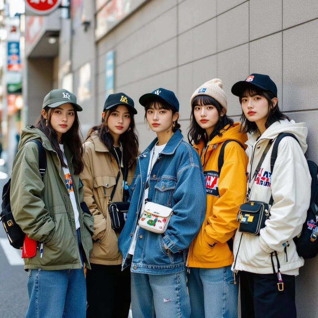 Japanese Youth in Vintage Fashion, Tokyo Street Style
