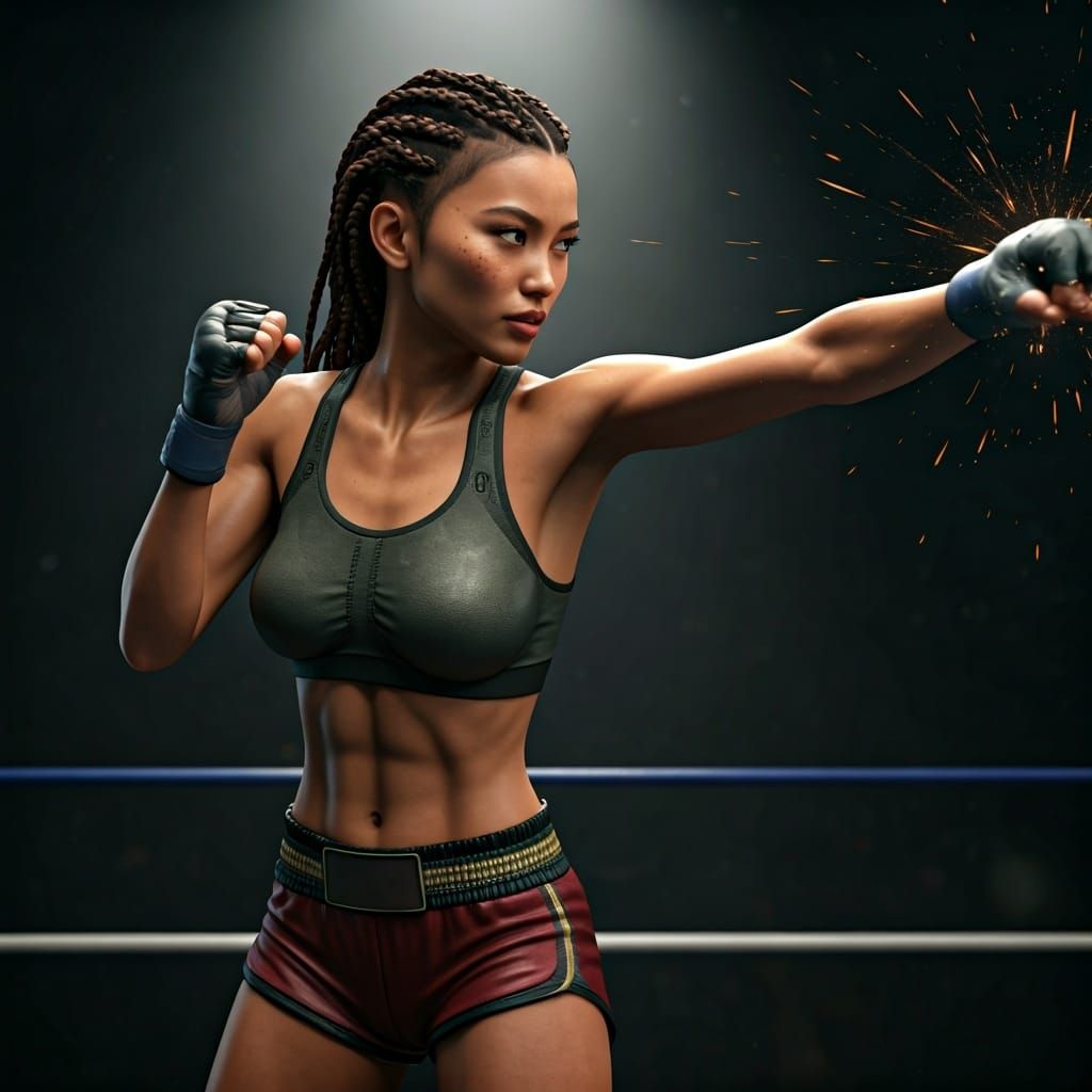 Futuristic Boxer Delivers Knockout Punch