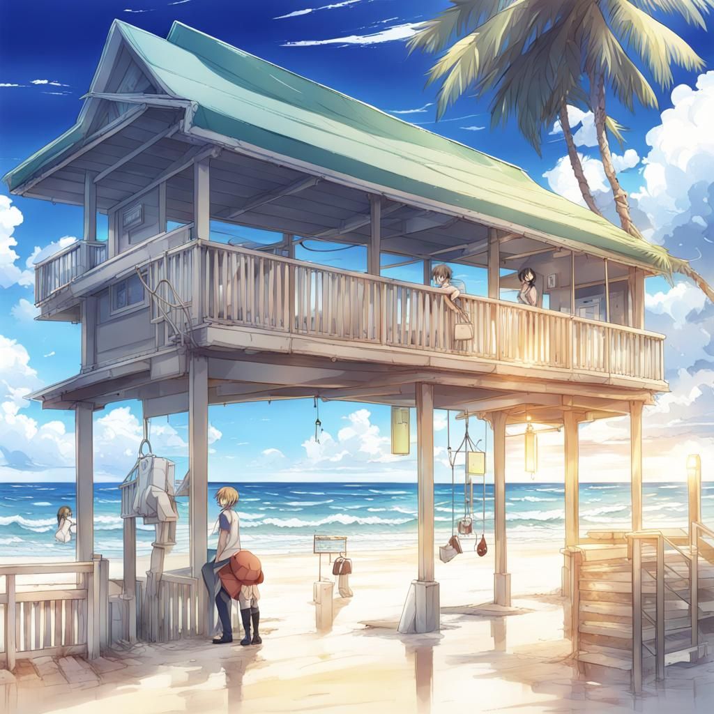 Daytona Beach in Anime Style