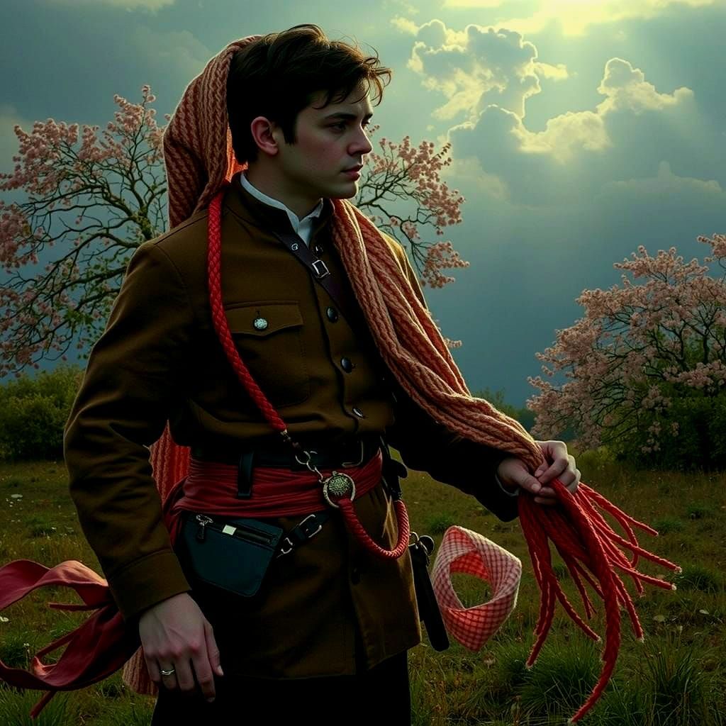 Vibrant Swirls of Red in Abstract Form