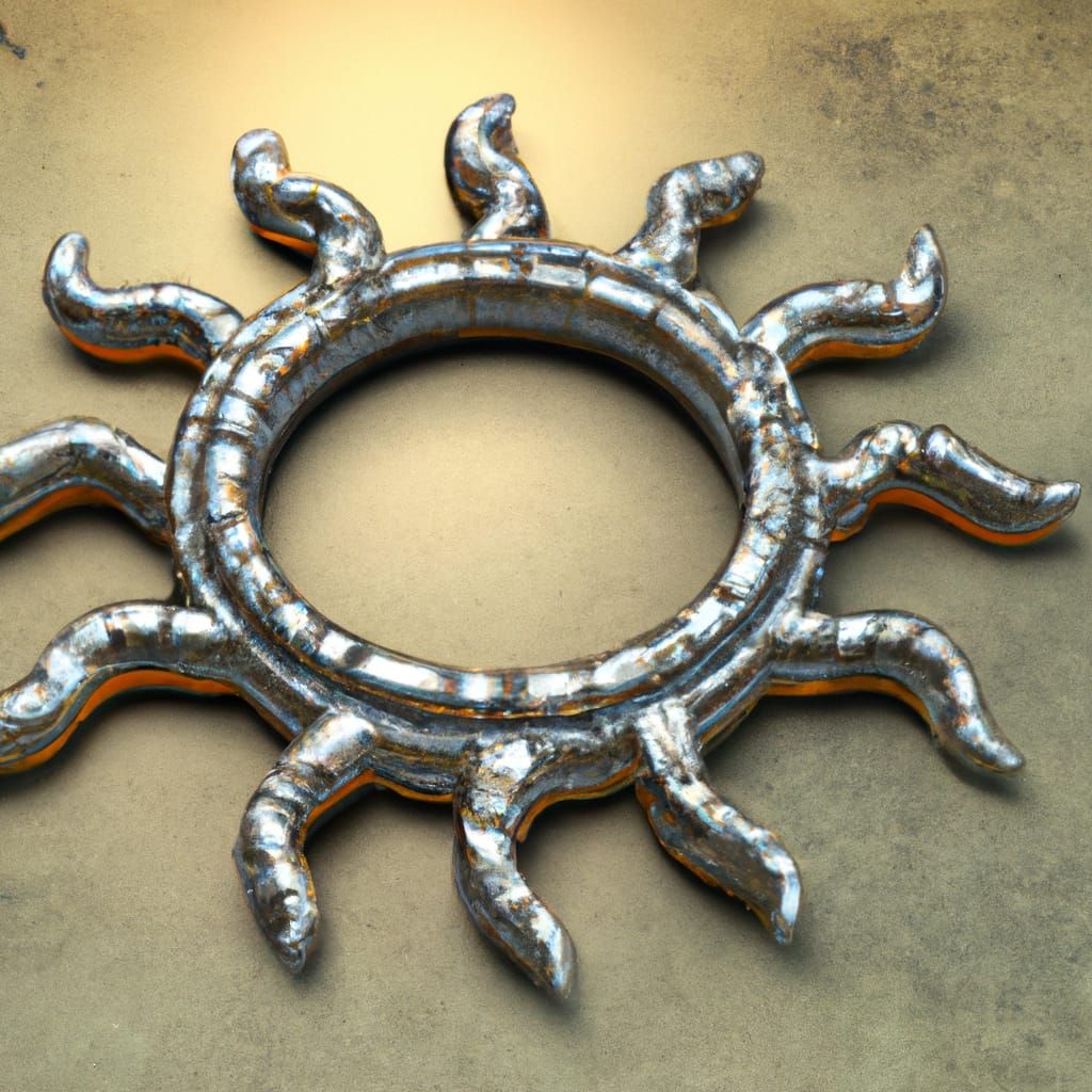 Ancient Roman Sun Knuckleduster in 3D