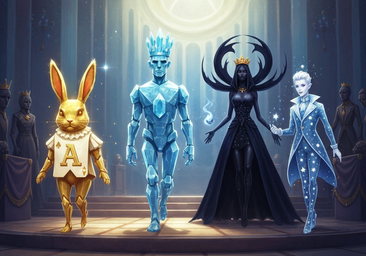 Ethereal Royal Court of Playing Card Beings