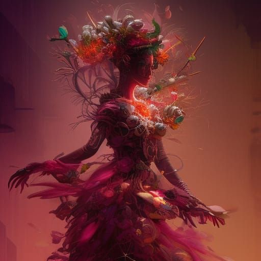 Cinderella as Dark Fantasy Warrior in 8k