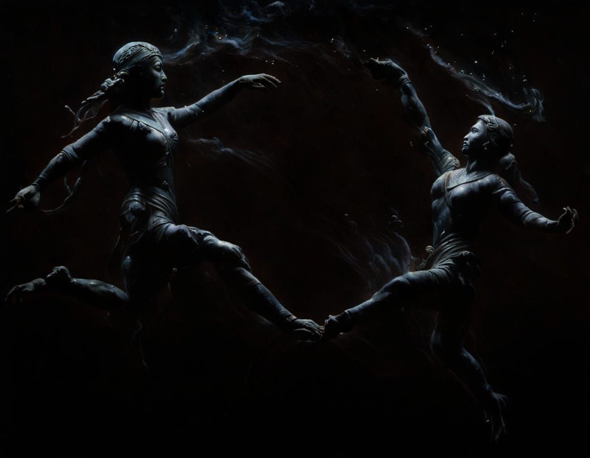 Ancient Siberian Ice Maidens in Dynamic Combat