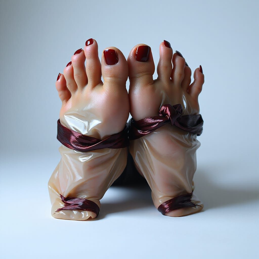 Distorted Toes in Latex and Glass