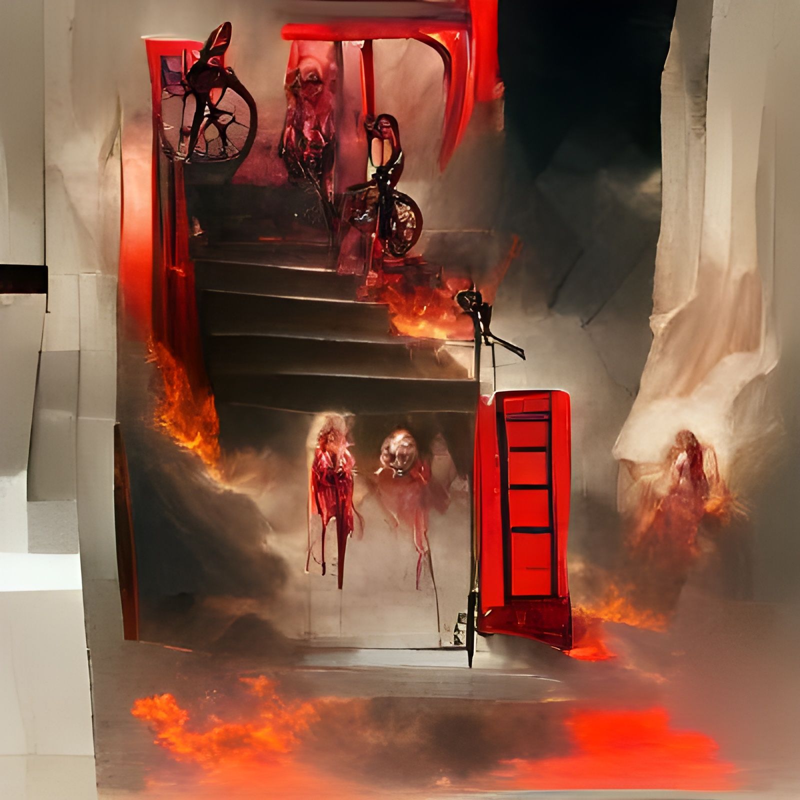 Lift to Hell: Concept Art Rendering