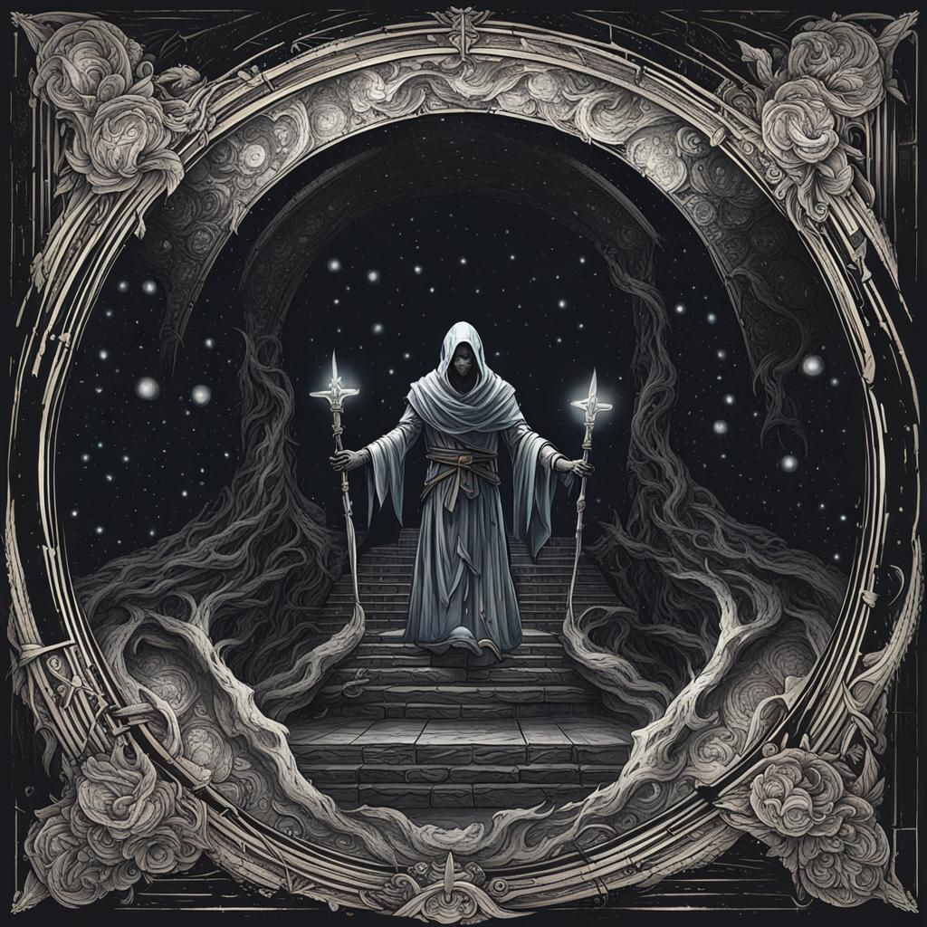 Dark Fantasy Savior Embraces Eternal Night