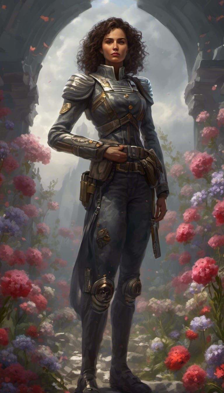 UNSC Admiral Visits Grave in Cyberpunk Rain