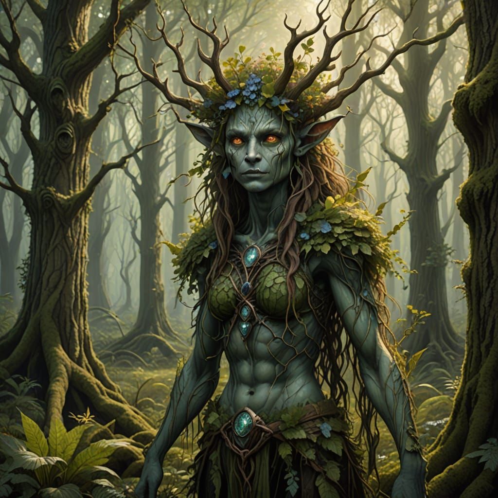 Rascally Illusionary Dryads in a Forest