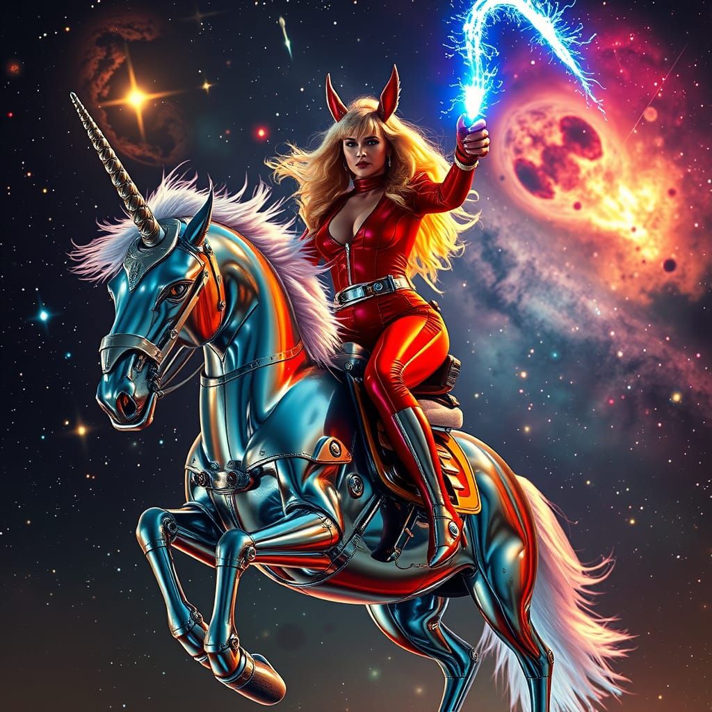 Barbarella on Chrome Unicorn: Psychedelic Sci-Fi Realism