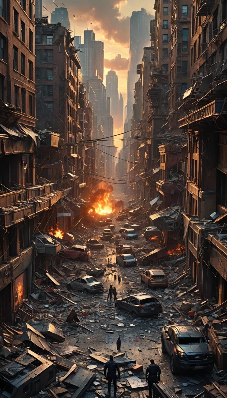 The Avengers Assemble: Epic Cinematic Cityscape