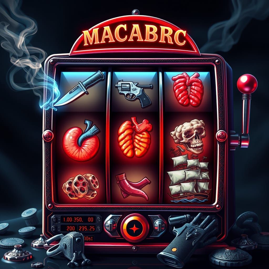 Macabre Slot Machine with Death Symbols