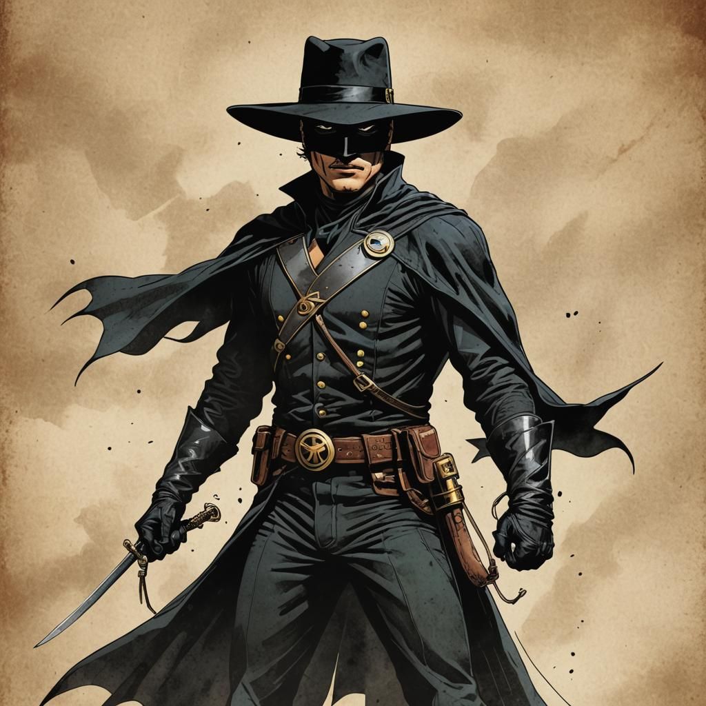 Zorro as a DC Comics Superhero