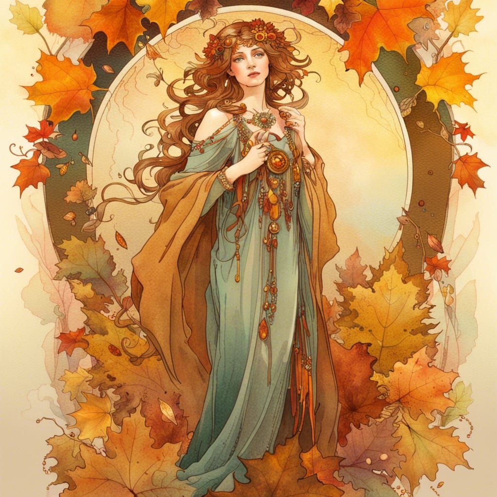 Autumn Season | Ink Painting
